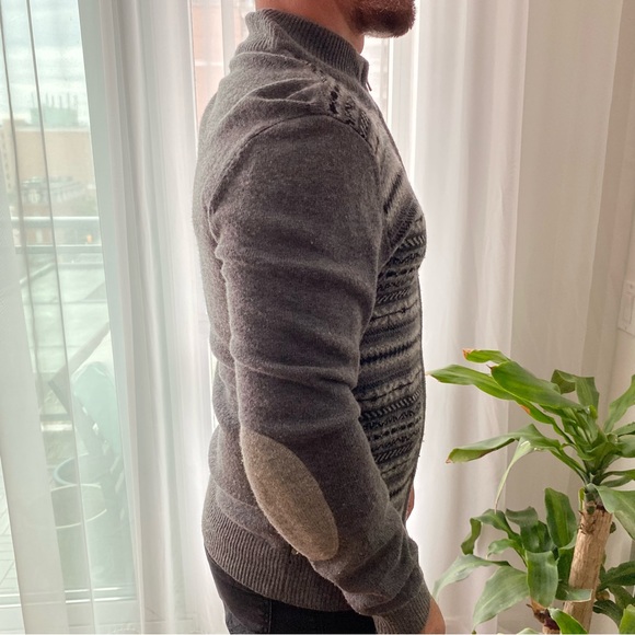 Men’s Zip Up Wool-mix Sweater Size S - Picture 5 of 8